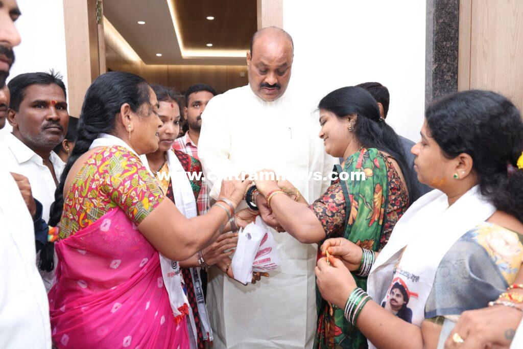 అనురాగ బంధాల‌ను పెంపొందించే పండగ రాఖీ_ఏపీ వ్యవసాయ శాఖ మంత్రి కింజరాపు అచ్చెన్నాయుడు