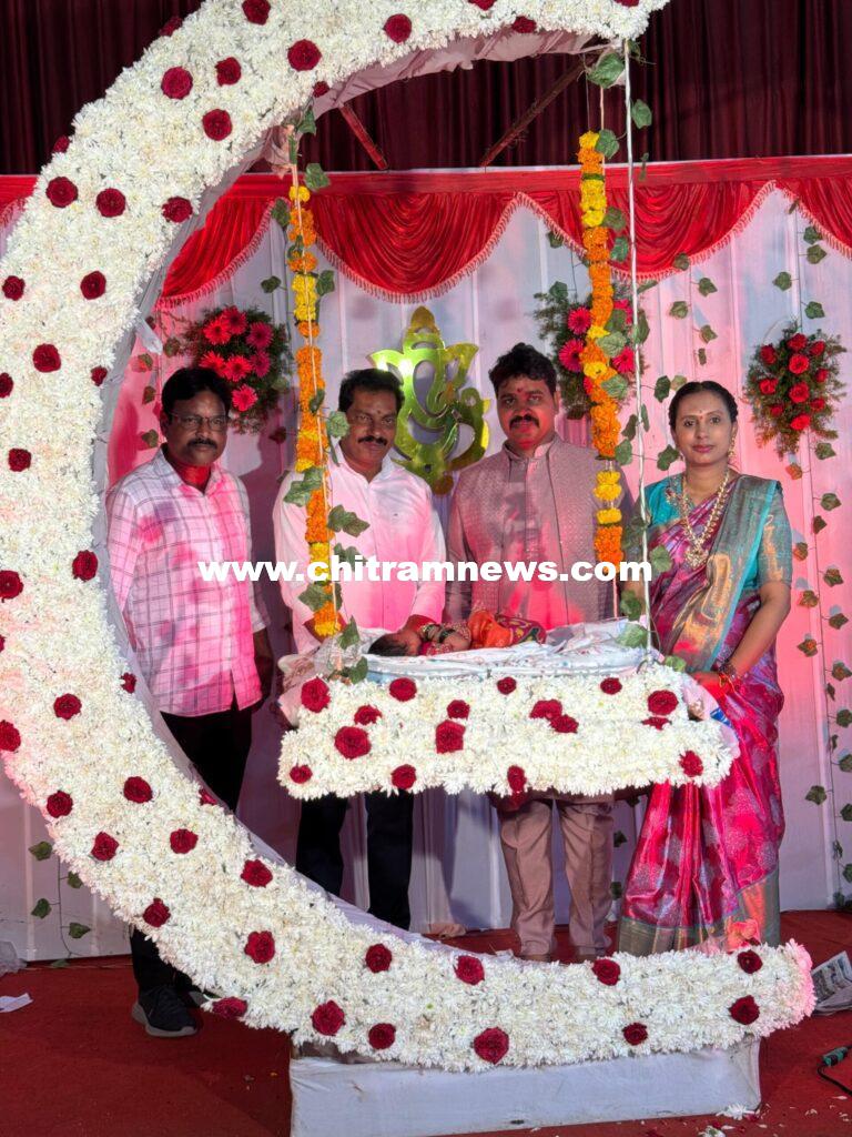 ఆదిలాబాద్ లో నామకరణ కార్యక్రమానికి హాజరైన కిసాన్ కాంగ్రెస్ రాష్ట్ర ప్రధాన కార్యదర్శి బోరంచు శ్రీకాంత్ రెడ్డి