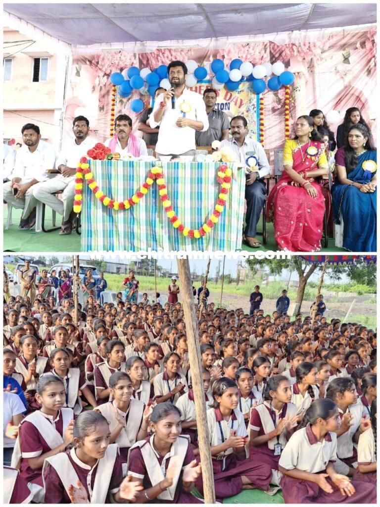 గిరిజన ఆశ్రమ పాఠశాలలో ఫ్రెషర్స్ డే వేడుకలు