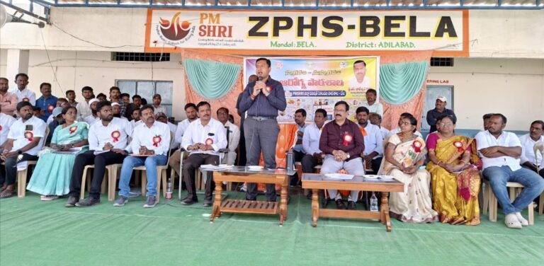 బేల జడ్పీ ఉన్నత పాఠశాలలో ఆర్ ఓ ప్లాంటును ప్రారంభించిన కలెక్టర్ రాజర్షి షా