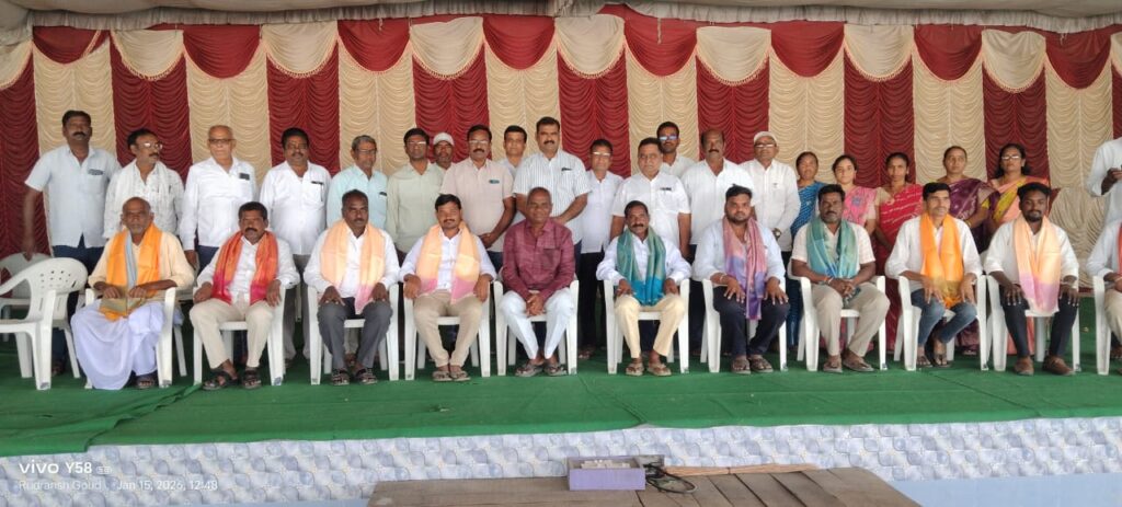 సాంగిడి  గ్రామ పంచాయితీ పాలకవర్గానికి సన్మానం