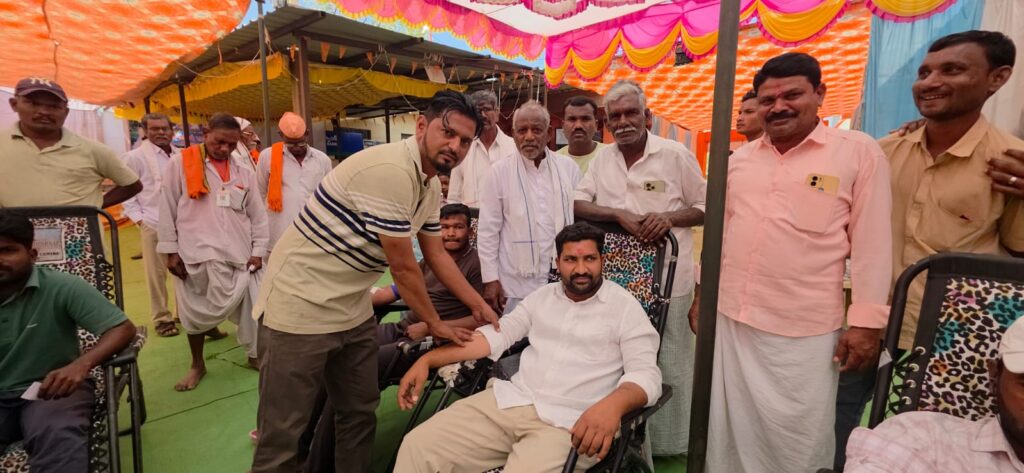 బాజీరావ్ బాబా సప్తాహ వేడుకలో రక్తదాన శిబిరం