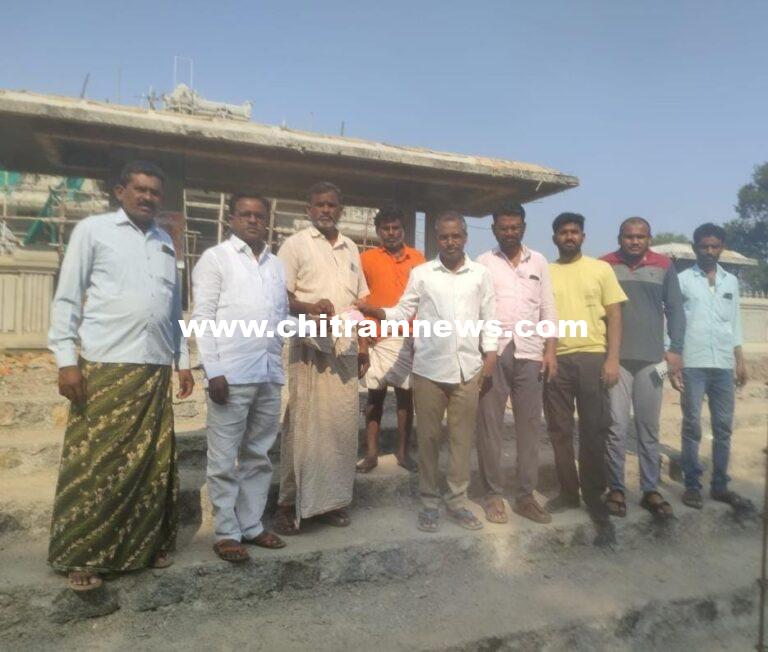 సాంగిడిలో శివాలయ నిర్మాణానికి భారీ విరాళం