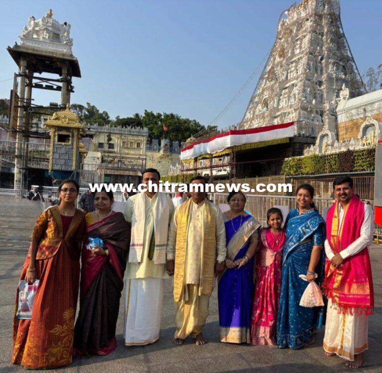 తిరుమల శ్రీవారిని దర్శించుకున్న అర్బన్ ఎమ్మెల్యే ధన్ పాల్