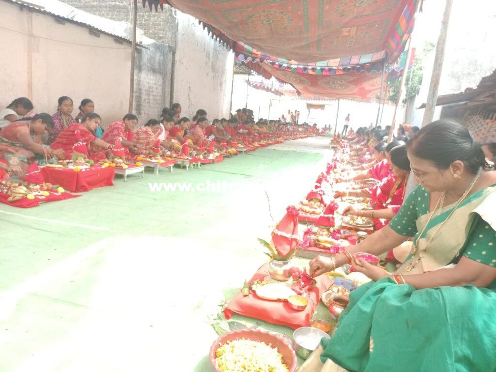 బేలలో ఘనంగా మహిళల కుంకుమార్చన